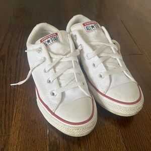 Converse Kids White Canvas Sneakers